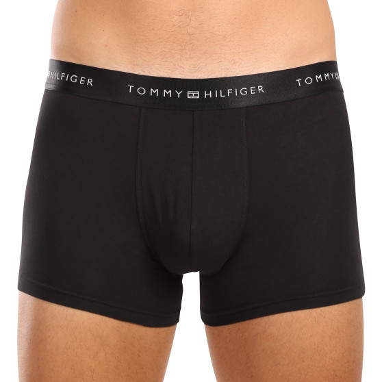 3PACK Herren Klassische Boxershorts Tommy Hilfiger schwarz (UM0UM03107 0WF)