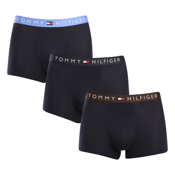 3PACK Herren Klassische Boxershorts Tommy Hilfiger dunkelblau (UM0UM02765 0UB)