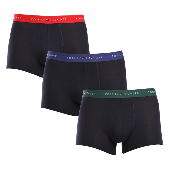 3PACK Herren Klassische Boxershorts Tommy Hilfiger dunkelblau (UM0UM02765 0UB)