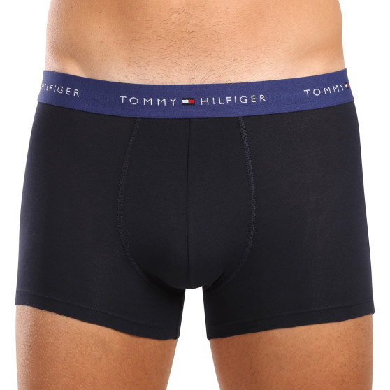 3PACK Herren Klassische Boxershorts Tommy Hilfiger dunkelblau (UM0UM02763 0WN)