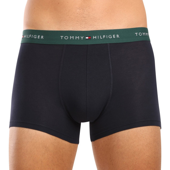 3PACK Herren Klassische Boxershorts Tommy Hilfiger dunkelblau (UM0UM02765 0UB)