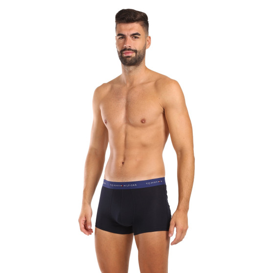 3PACK Herren Klassische Boxershorts Tommy Hilfiger dunkelblau (UM0UM02763 0WN)