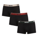 3PACK Herren Klassische Boxershorts BOSS schwarz (50517827 968)