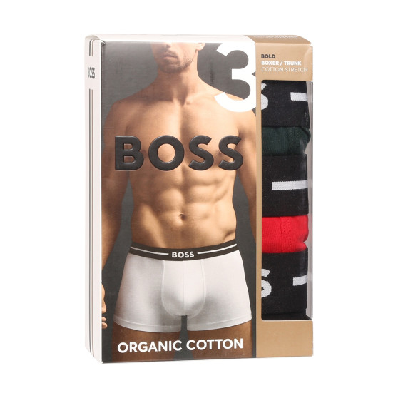 3PACK Herren Klassische Boxershorts BOSS mehrfarbig (50517833 980)