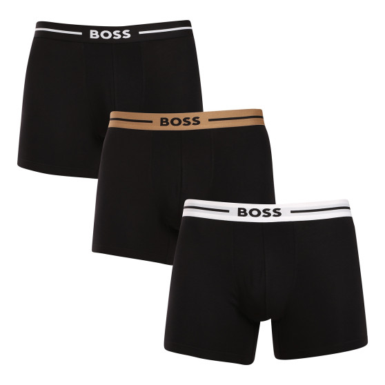 3PACK Herren Klassische Boxershorts BOSS schwarz (50517834 981)