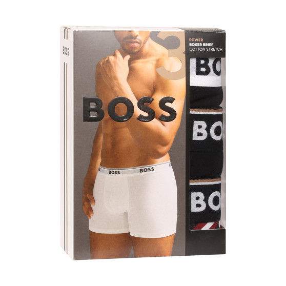 3PACK Herren Klassische Boxershorts BOSS mehrfarbig (50524533 963)