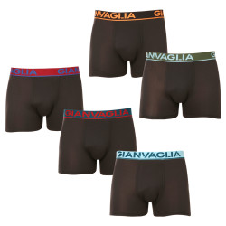 5PACK Herren Klassische Boxershorts Gianvaglia schwarz (GVG-5010)